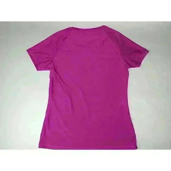Under Armour Heatgear Fitted Alpha T-Shirt Raspberry Pink 1248505 Womens Medium - Picture 5 of 6